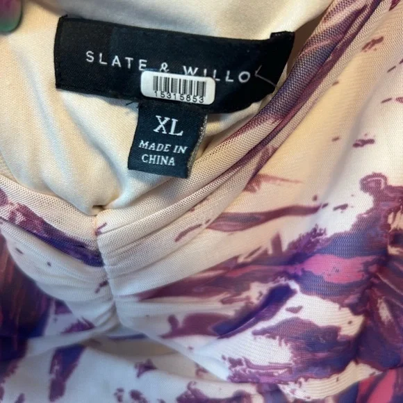 Slate and Willow purple Marble Print Dress preloved XL - Picture 7 of 7